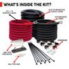 Tundra Heavy Duty Installation Kit for Truck Power Inverters M2000/ S1800/ M3024/ S3024 (24V) | Highest Safety Rating Cables with Short-Circuit & Overload Protection (10ft) (CM2010) view 3