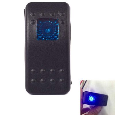 1PC 4Pin Blue LED Light 12V 20A Bar Rocker Toggle Switch LED Light Car Boat