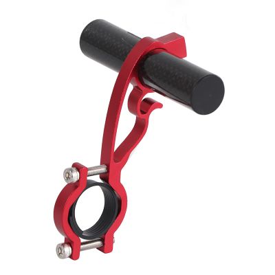 Bike Handlebar Extender, Aluminium Alloy Cycling Handlebar Extension Bracket for GPS Lamp/Units/Headlights/Cameras Mount (Red)