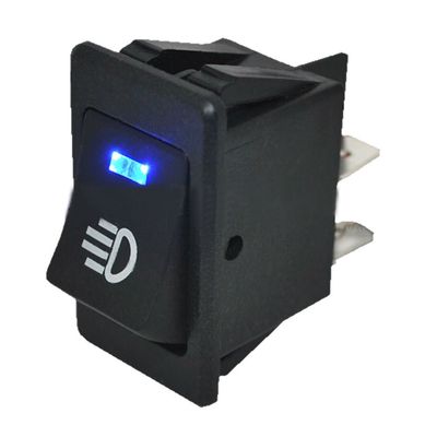 1PC 12V 35A 4Pins Fog Light On/Off Rocker Switch Blue LED