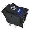 1PC 12V 35A 4Pins Fog Light On/Off Rocker Switch Blue LED view 2