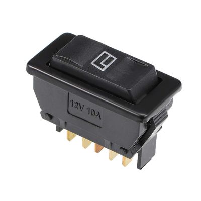 uxcell 5 Pins Car Window Switch Car Control Master Rocker Switch Momentary Glass Lifter Switch DC 12V 1pcs