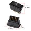 uxcell 5 Pins Car Window Switch Car Control Master Rocker Switch Momentary Glass Lifter Switch DC 12V 1pcs view 2