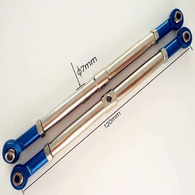 for Traxxas 1/10 EREVO 2.0 Summit EREVO 5319X 8618 Upgrade Steel Thicken (7mm) Adustable Push Rod Assembled with Aluminum Ends - 2pcs Set