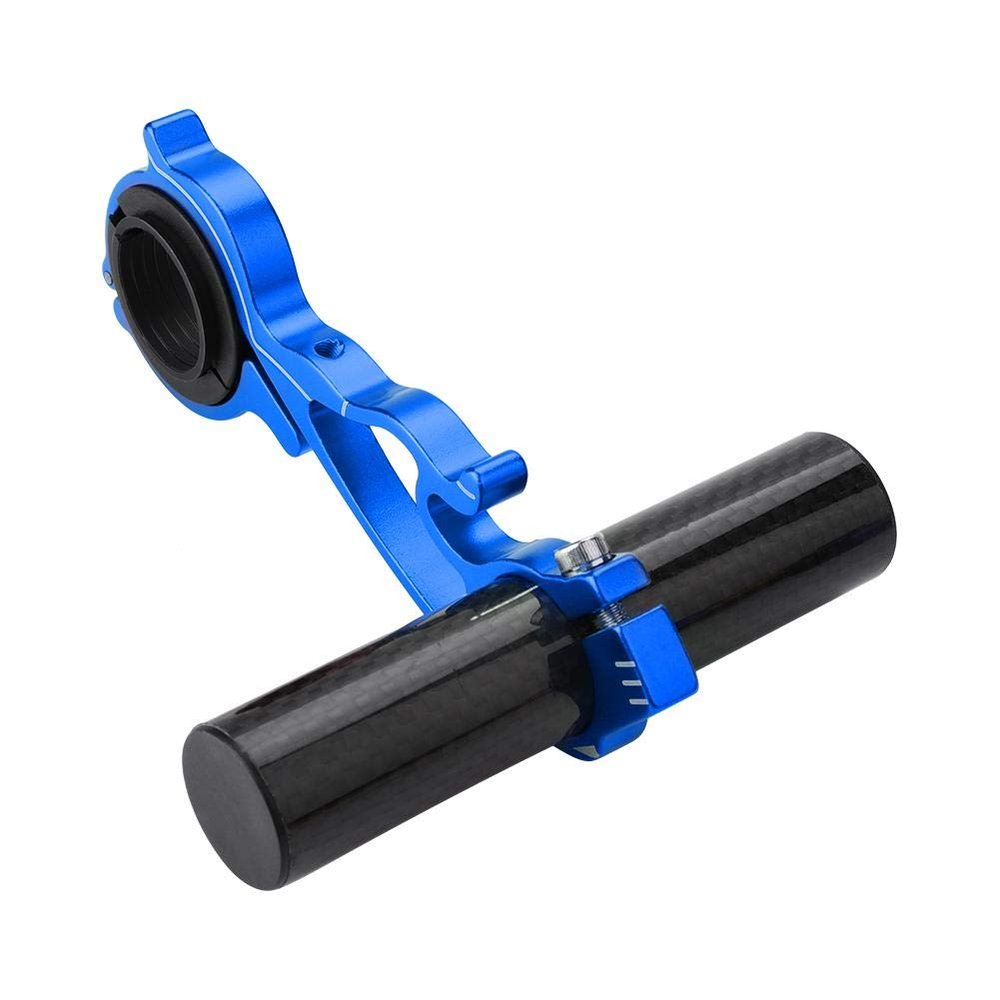 VGEBY1 Bike Handlebar Extender, Aluminium Alloy Cycling Handlebar Extension Bracket for GPS Lamp/Units/Headlights/Cameras Mount (Blue)