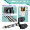 DRIVE UP Club Car Precedent Kin Pin, Golf Cart Front End King Pin Repair Kit for Club Car Precedent 2004-Up Gas and Electric Golf Carts, Replaces OEM 102287201 103638601 103638801 view 3