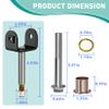 DRIVE UP Club Car Precedent Kin Pin, Golf Cart Front End King Pin Repair Kit for Club Car Precedent 2004-Up Gas and Electric Golf Carts, Replaces OEM 102287201 103638601 103638801 view 4