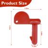 Trailer Hitch Pin Fits Peg Perego John Deere Farm Power Pull Turf Tractor Loader, Red Coupling Hitch Pin Replacement view 2