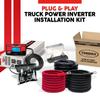 Tundra Heavy Duty Installation Kit for Truck Power Inverters M1500/ S1200/ M2524/ S2524 (24V) | Highest Safety Rating Cables with Short-Circuit & Overload Protection (10ft) (CM1510) view 2
