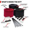 Tundra Heavy Duty Installation Kit for Truck Power Inverters M1500/ S1200/ M2524/ S2524 (24V) | Highest Safety Rating Cables with Short-Circuit & Overload Protection (10ft) (CM1510) view 3