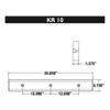 AMRK-KR10B * 3 Ft. Post Bumper Flat - Black view 2