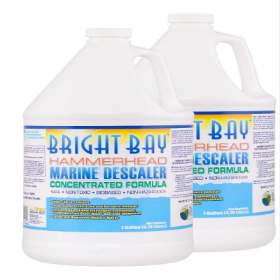 Descaler, Concentrated (1:3), Marine/RV, Hammerhead (2 gal) - Tankless Wtr. Heaters, Engine Flush, AC Coils, Heat Exchangers, and More - Aluminum/Copper Safe, No Harsh Acid