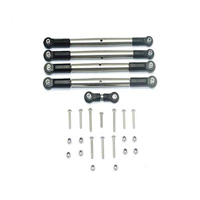 GPM for Arrma 1:8 KRATON 6S / Outcast 6S/ Notorious 6S / Talion 6S / KRATON 6S V5 / Notorious 6S V5 Upgrade Parts Stainless Steel Adjustable Tie Rods - 5Pc Set