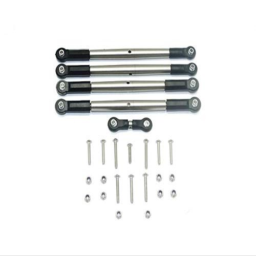 GPM for Arrma 1:8 KRATON 6S / Outcast 6S/ Notorious 6S / Talion 6S / KRATON 6S V5 / Notorious 6S V5 Upgrade Parts Stainless Steel Adjustable Tie Rods - 5Pc Set