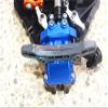 GPM For Tamiya TT-02 / TT-02T Upgrade Parts Aluminum Front Or Rear Gearbox Cover + Upper Arm Stabilizer - 1 Set Orange view 4