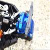 GPM For Tamiya TT-02 / TT-02T Upgrade Parts Aluminum Front Or Rear Gearbox Cover + Upper Arm Stabilizer - 1 Set Blue view 3