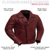 First Mfg Co - Night Rider - Men's Motorcycle Biker Riding Oxblood Leather Jacket - 3X Large - Action Back Armor Pockets Gussets Grommets Vented view 3