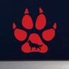 Dark Spark Decals German Shepherd Pawprint Breed Love 11 inch Red Indoor Outdoor Vinyl Decal view 2