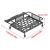 RC Roof Rack, Durable Steel Luggage Tray for 1/10 Scale Model Vehicle Accessory, Off-Road Adventure and Crawling Enthusiasts view 2