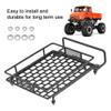 RC Roof Rack, Durable Steel Luggage Tray for 1/10 Scale Model Vehicle Accessory, Off-Road Adventure and Crawling Enthusiasts view 4