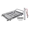 RC Crawler Roof Rack, Heavy Duty Metal with Bright LED Lights, Luggage Carrier for 1/10 Scale for RC Enthusiasts Off-Road Adventures view 1