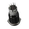 1PC Black Case 16mm White Power Symbol LED 12V Push Button Metal ON/Off Switch view 3