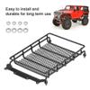 RC Roof Rack Luggage, Steel Construction, Luggage Tray Roof Rack, Heavy-Duty Cargo Carrier for 1/10 Scale RC Crawler Off-Road Adventures view 3