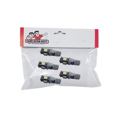 Game Room Guys Super #906 Wedge LED Lamps - Cool White (Pkg of 5)