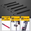 5Pcs Ratchet Tie Down Straps Handlebar Tie Straps for Rode Mountain Motorcycle Cyclying(Black) view 4