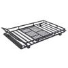 RC Car Roof Luggage Carrier, RC Car Roof Rack Metal Luggage Bracket with LED Light Accessory for SCX10 1/10 RC Crawler Car view 1