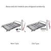RC Car Roof Luggage Carrier, RC Car Roof Rack Metal Luggage Bracket with LED Light Accessory for SCX10 1/10 RC Crawler Car view 3