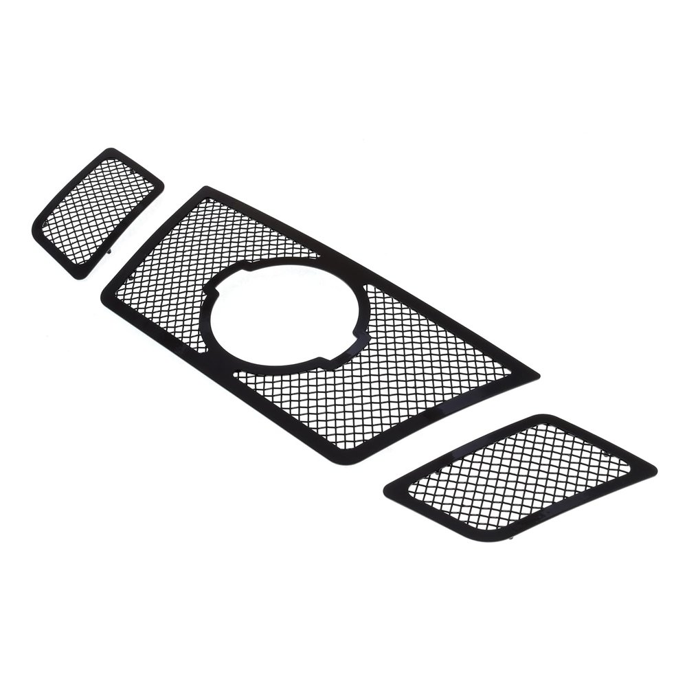 APS Stainless Black Mesh Grille Grill Insert for Frontier 09-21 Main Upper