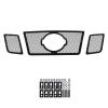 APS Stainless Black Mesh Grille Grill Insert for Frontier 09-21 Main Upper view 2