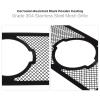 APS Stainless Black Mesh Grille Grill Insert for Frontier 09-21 Main Upper view 4