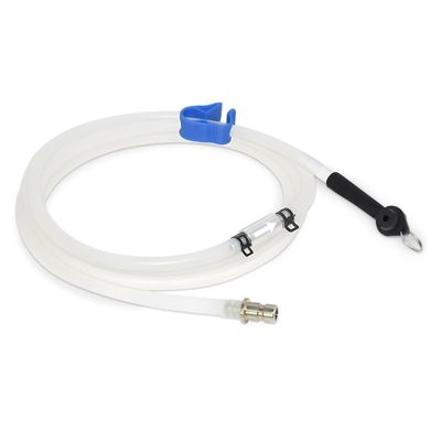 FIRSTINFO 4.9 ft Silicone Brake Bleeding Hose with One-Way Check Valve