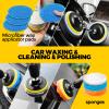 Holikme 22Pack Drill Brush Attachments Set, Scrub Pads & Sponge, Buffing Pads, Power Scrubber Brush, Car Polishing Pad Kit,Wax Applicator Pad,Car Cleaning KitCleaning SuppliesMasonry Brushes,Black view 4