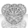 Set of 4 18" 20 Spoke Wheel Skins for Toyota Camry SE/XLE 18-2021 - Chrome view 1