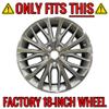 Set of 4 18" 20 Spoke Wheel Skins for Toyota Camry SE/XLE 18-2021 - Chrome view 3