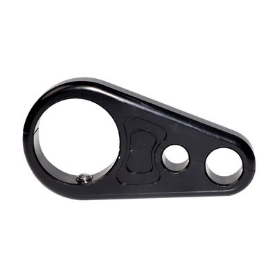Motorcycle 1'' 25mm Black Frame Handlebar Clutch Cable Brake Clamp For Harley Chopper Bobber