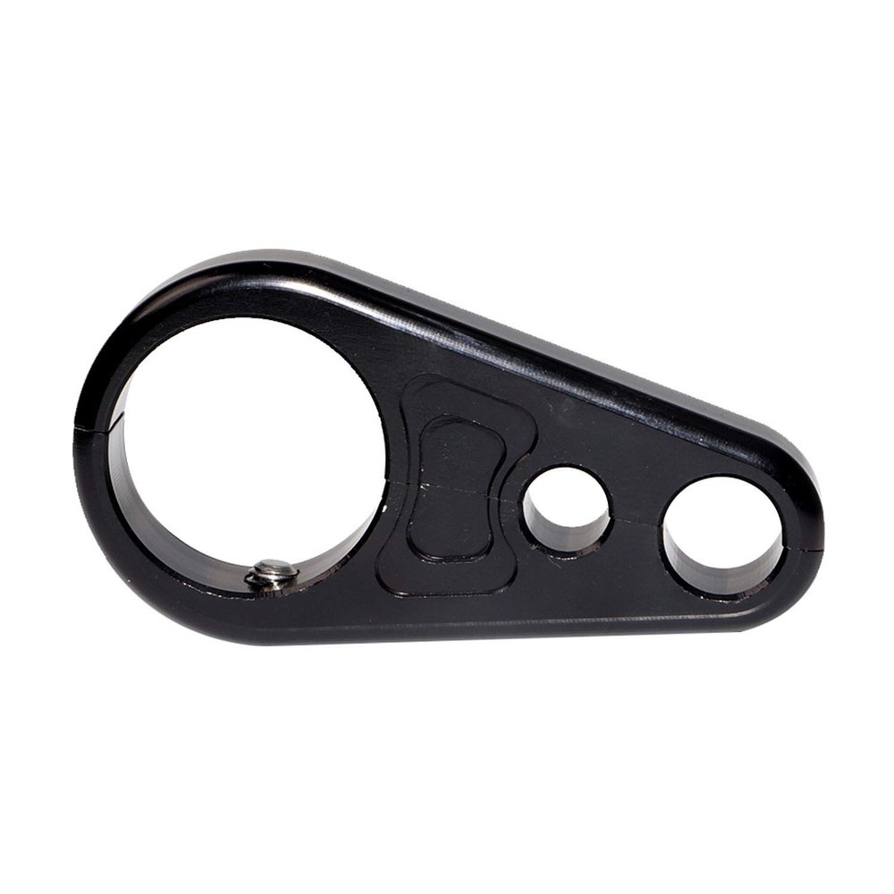 Motorcycle 1'' 25mm Black Frame Handlebar Clutch Cable Brake Clamp For Harley Chopper Bobber