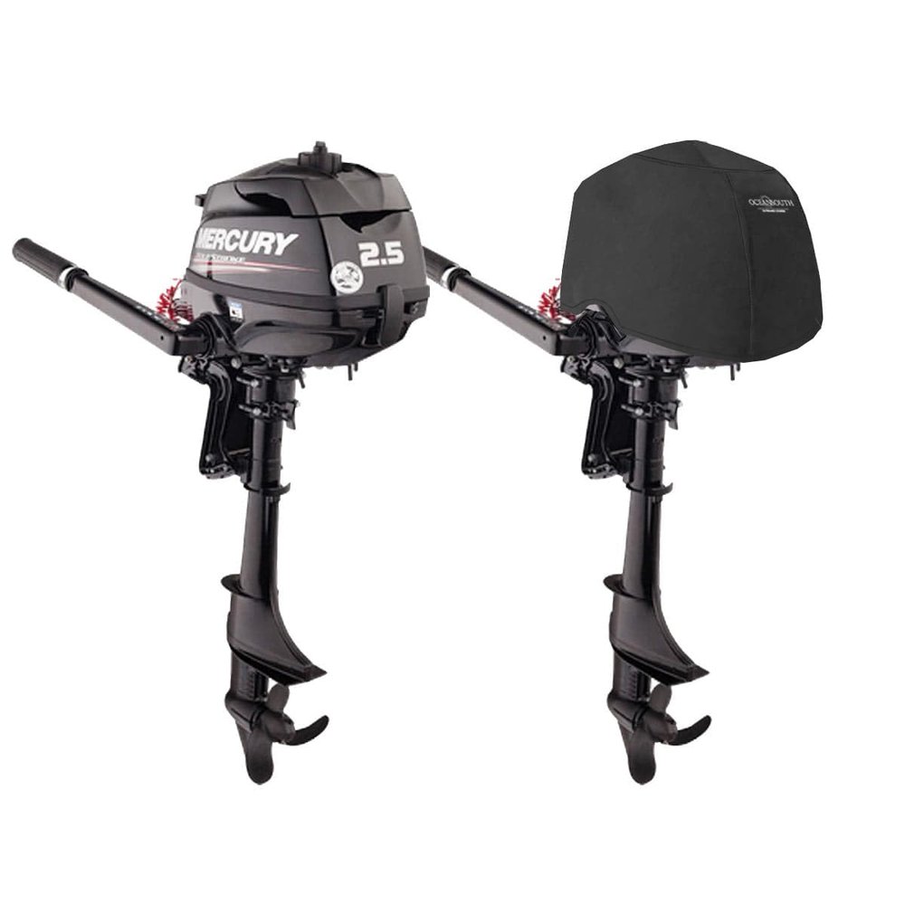 Oceansouth Custom Fit Storage Covers for Mercury Outboard Engines (2.5HP, 3.5HP 4Str 1CYL 85CC from 2007 up to 2024)