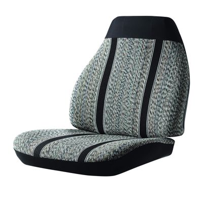 FIA TR49-44 Black Custom Fit Front Seat Cover Bucket Seats - Saddle Blanket, (Black)