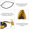 1 Pair 8mm 10mm Motorcycle Mirrors Universal Wing Mirrors Scooter Rear View Mirrors Side View Mirrors Aluminum Flame Pattern(Yellow) view 4