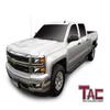 TAC Side Steps Running Boards Fit 2001-2018 Chevy Silverado/GMC Sierra 1500 | 2001-2019 Chevy Silverado/GMC Sierra 2500 3500 Crew Cab Truck Pickup 3" Black Side Nerf Bars Off Road Accessories 2 pcs view 3