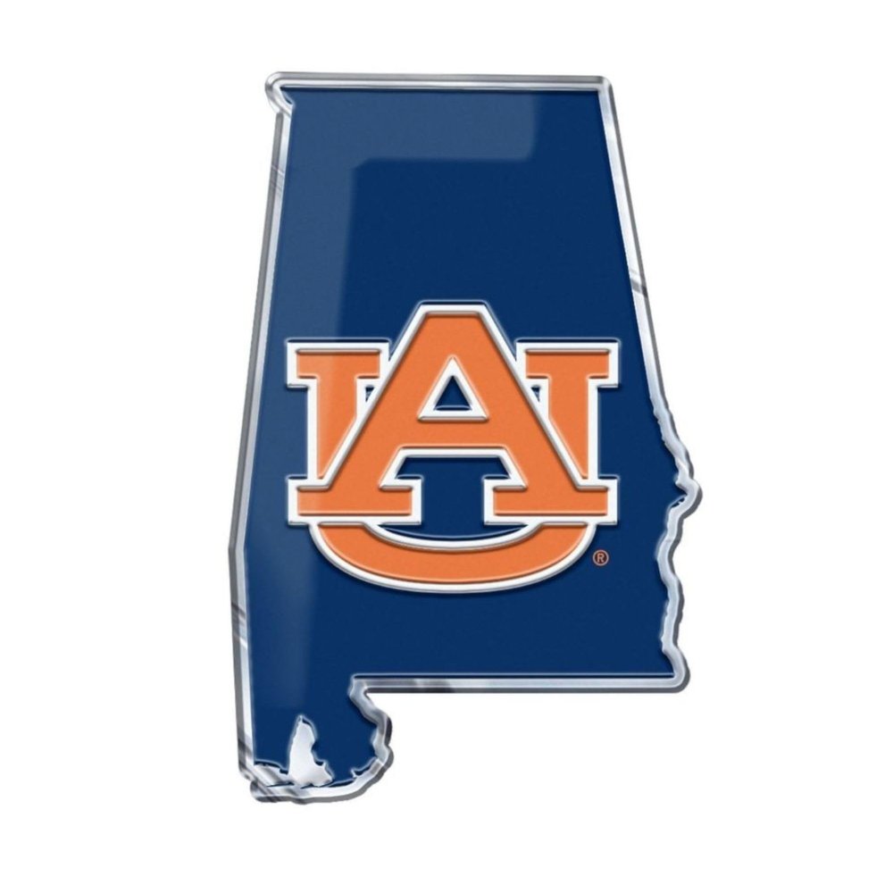 Auburn University Team State Aluminum Emblem