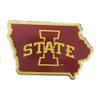 Iowa State University Team State Aluminum Emblem view 1