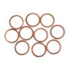 X AUTOHAUX 10pcs Copper Washer Flat Sealing Gasket Ring Spacer for Car 22 x 27 x 1.5mm view 1