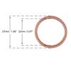 X AUTOHAUX 10pcs Copper Washer Flat Sealing Gasket Ring Spacer for Car 22 x 27 x 1.5mm view 2