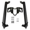 AUXTINGS 52 Inch Straight LED Work Light bar Steel Metal Upper Windshield JP JL Mounting Bracket W/Lower Corner Brackets for Jeep Wrangler JL 2018 2019-2022 view 1