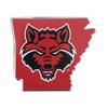 Arkansas State University Team State Aluminum Emblem view 1